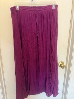 Faded Glory Purple Broom Skirt W 2X